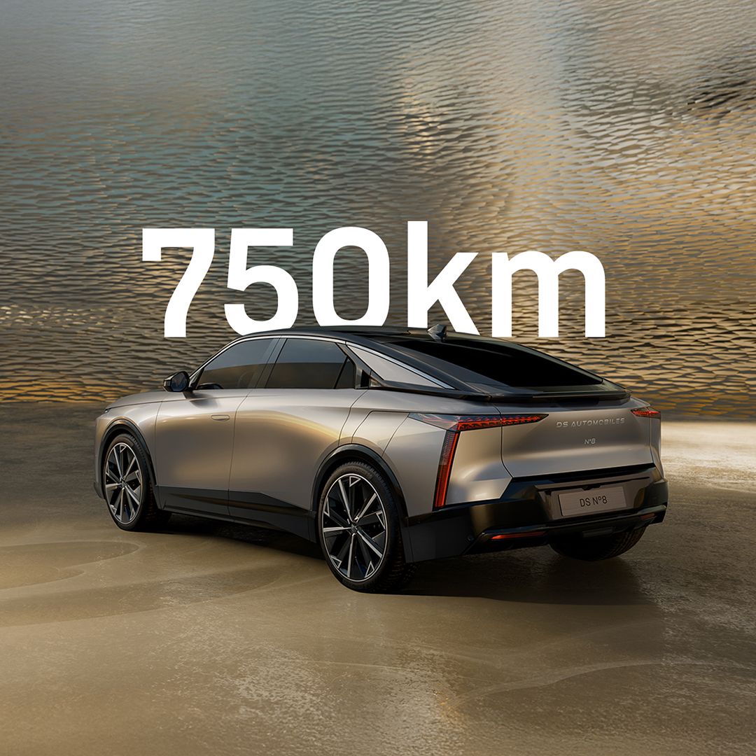 Nº8 tiene una autonomía de hasta 750 km en ciclo combinado WLTP