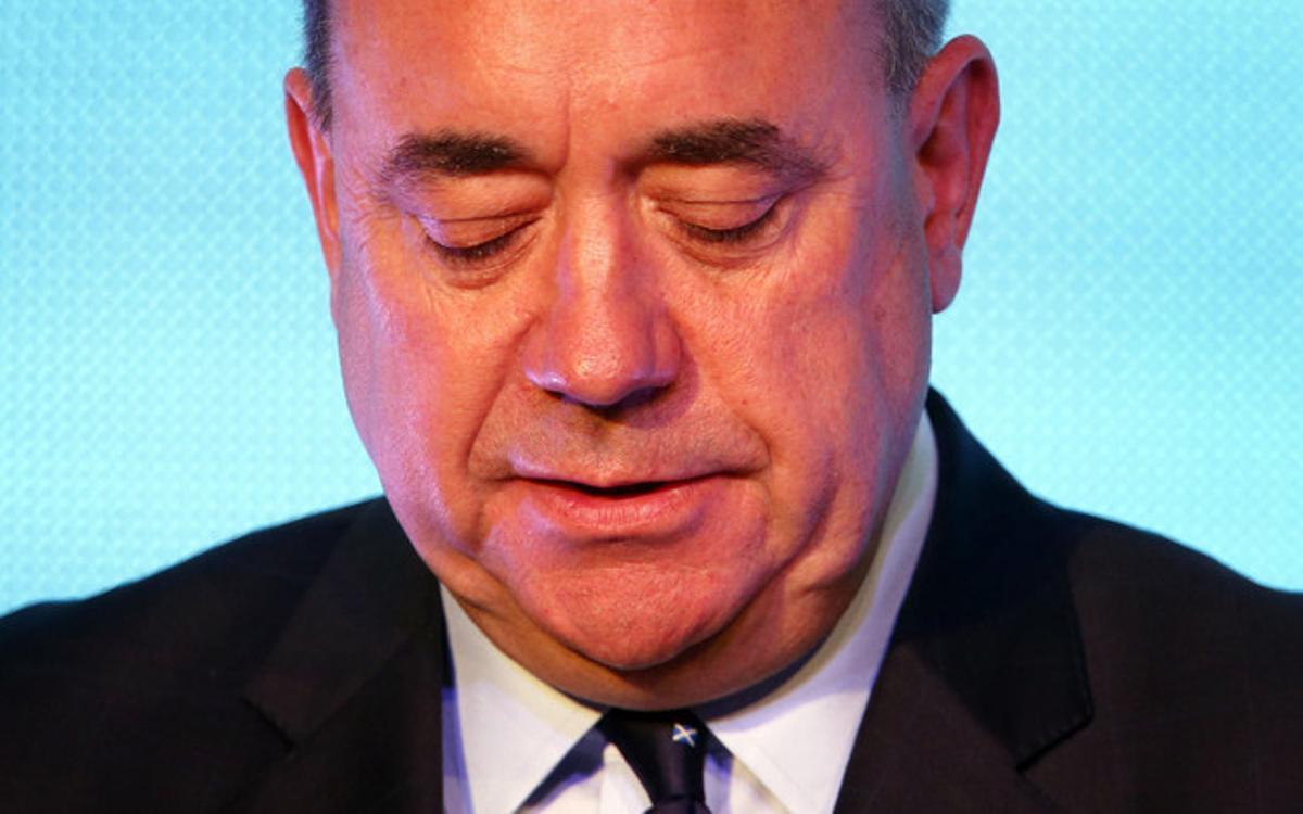 El primer ministro escocés, Alex Salmond, tras conocerse el resultado.