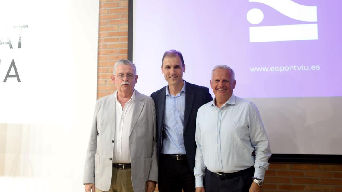 Salvador Fabregat, Luis Cervera y Alfonso Monferrer, impulsores de EsportViu