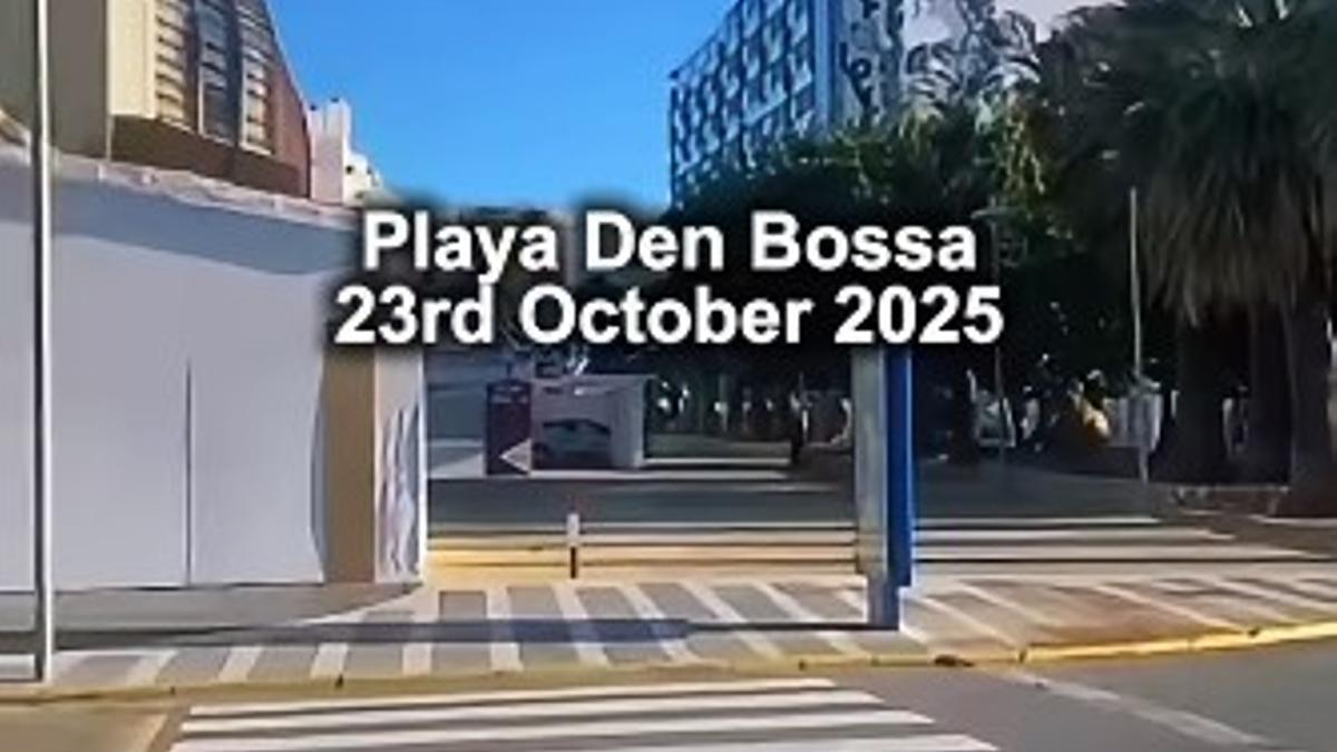 Fragmento del vídeo publicado en redes de Platja d'en Bossa