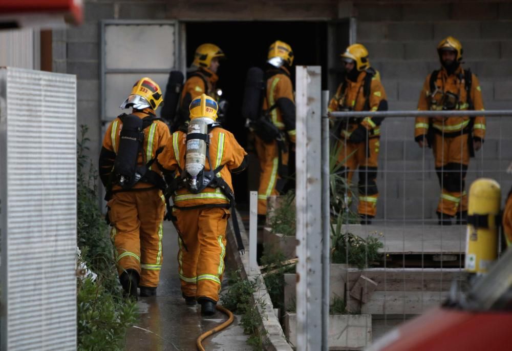 Incendio en el edificio de Gesa