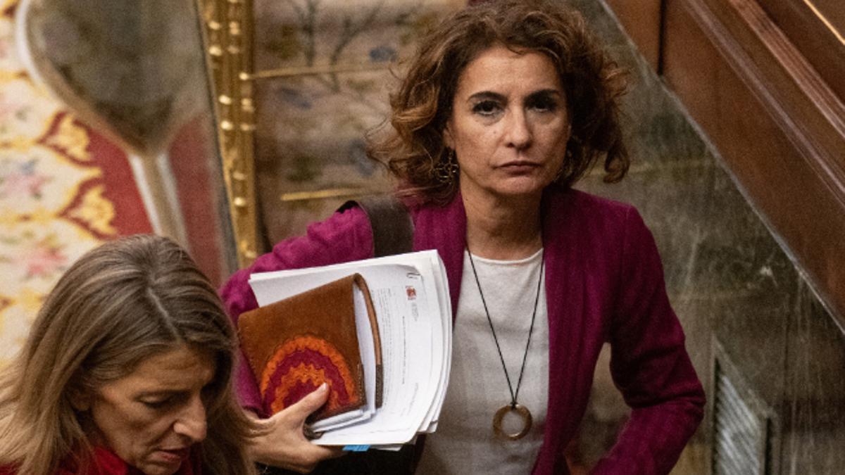 La vicepresidenta primera y ministra de Hacienda, María Jesús Montero, en el Congreso de los Diputados a finales de noviembre.