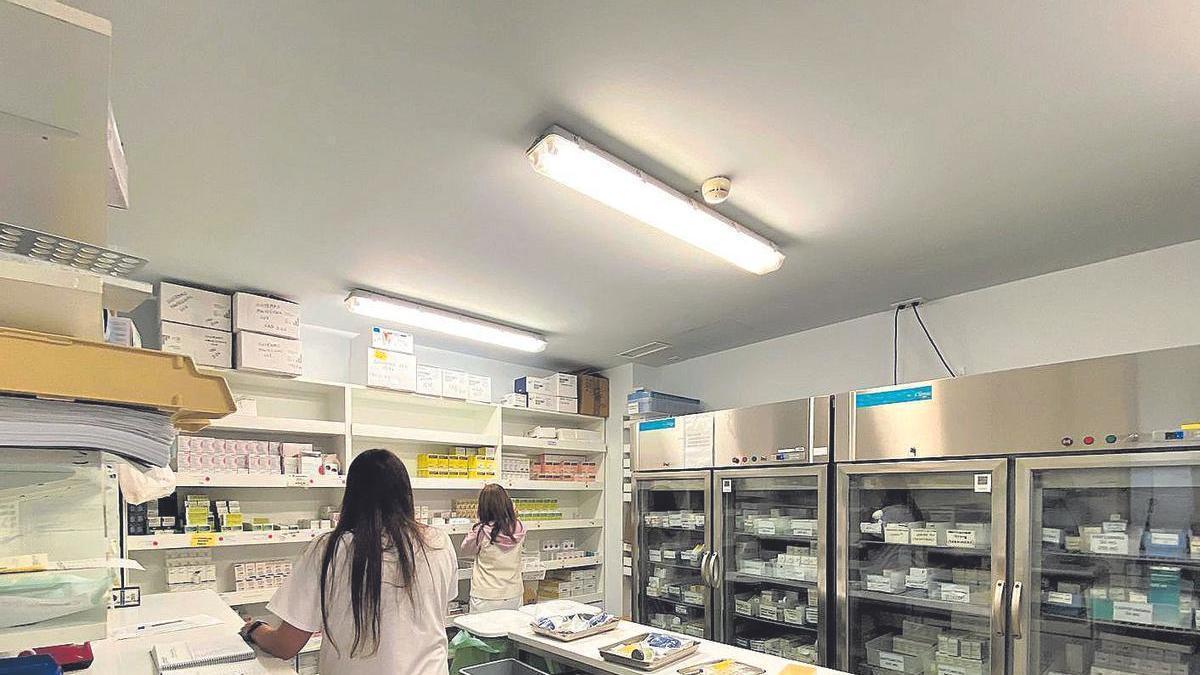Una farmacia en el hospital.