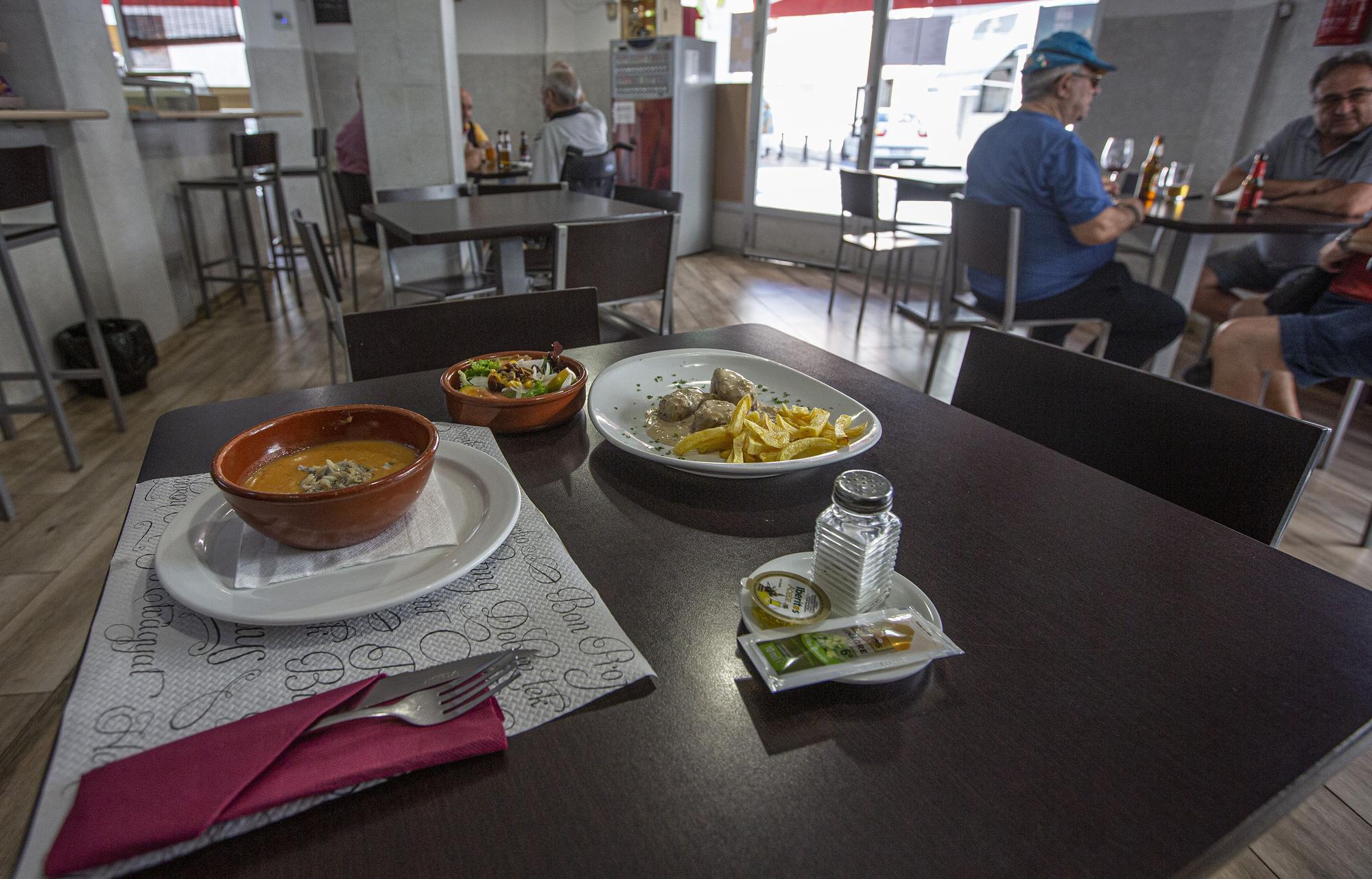 Menú de plato único a 4 euros en Alicante