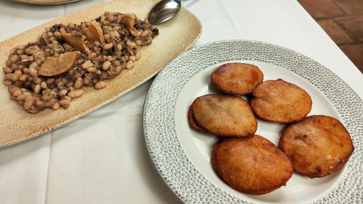 Las patatas de Olot y los 'fesols' de Santa Pau del Hostal dels Ossos, en La Garrotxa.