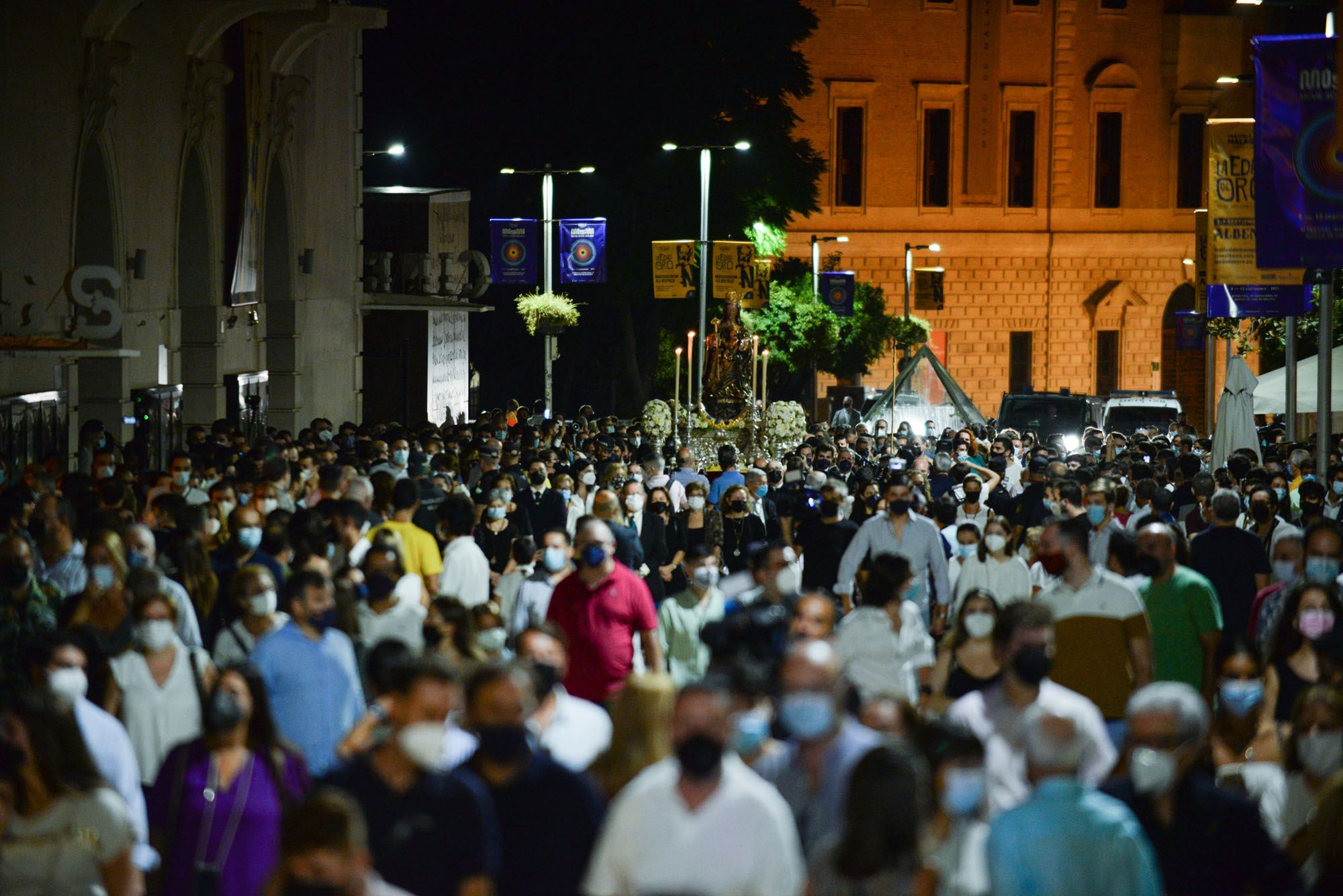 Traslado de la Virgen de la Victoria desde la Catedral de Málaga