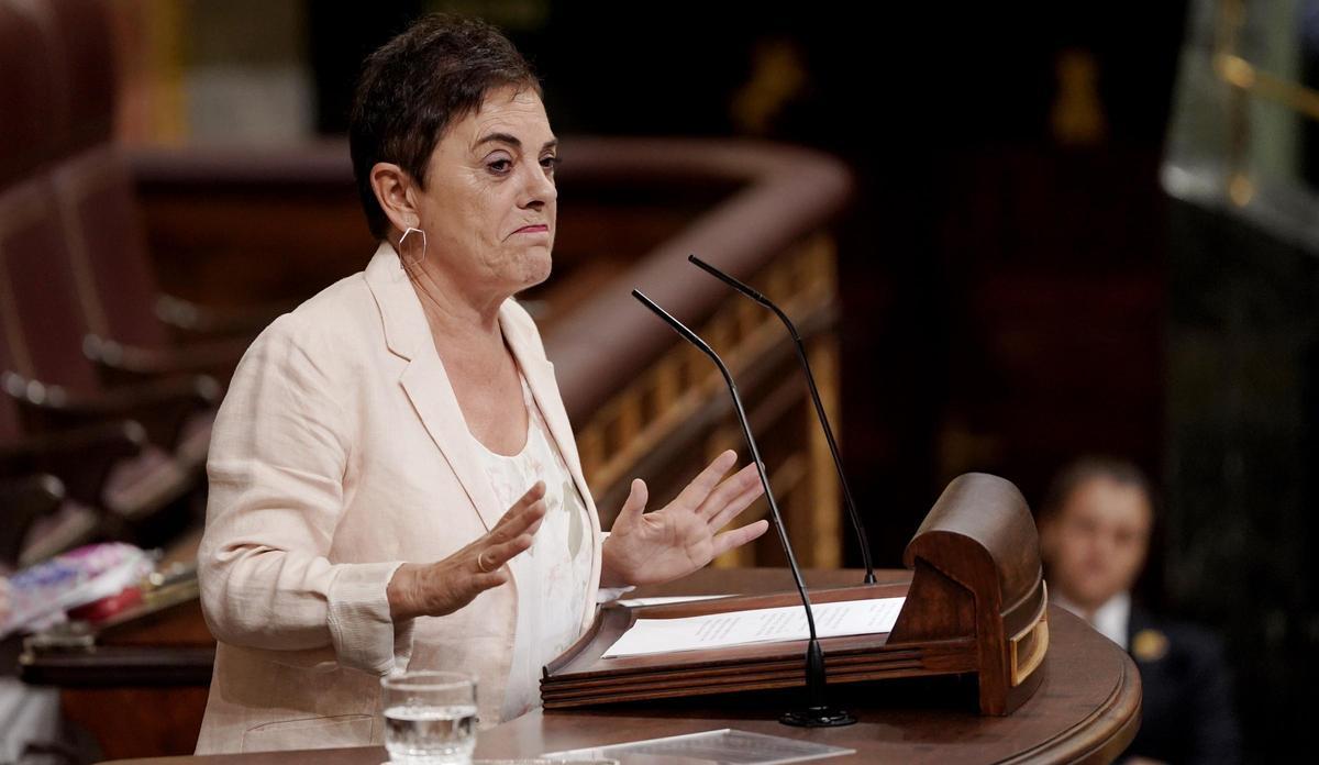 Mertxe Aizpurua, en la sesión de investidura de Alberto Nuñez Feijóo.