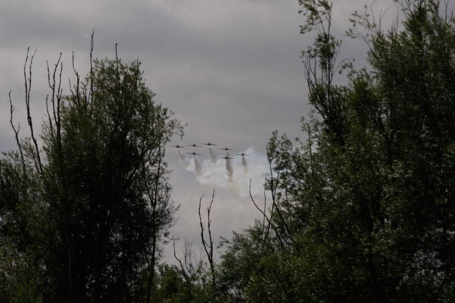 Ensayos de la Patrulla Águila en Zamora