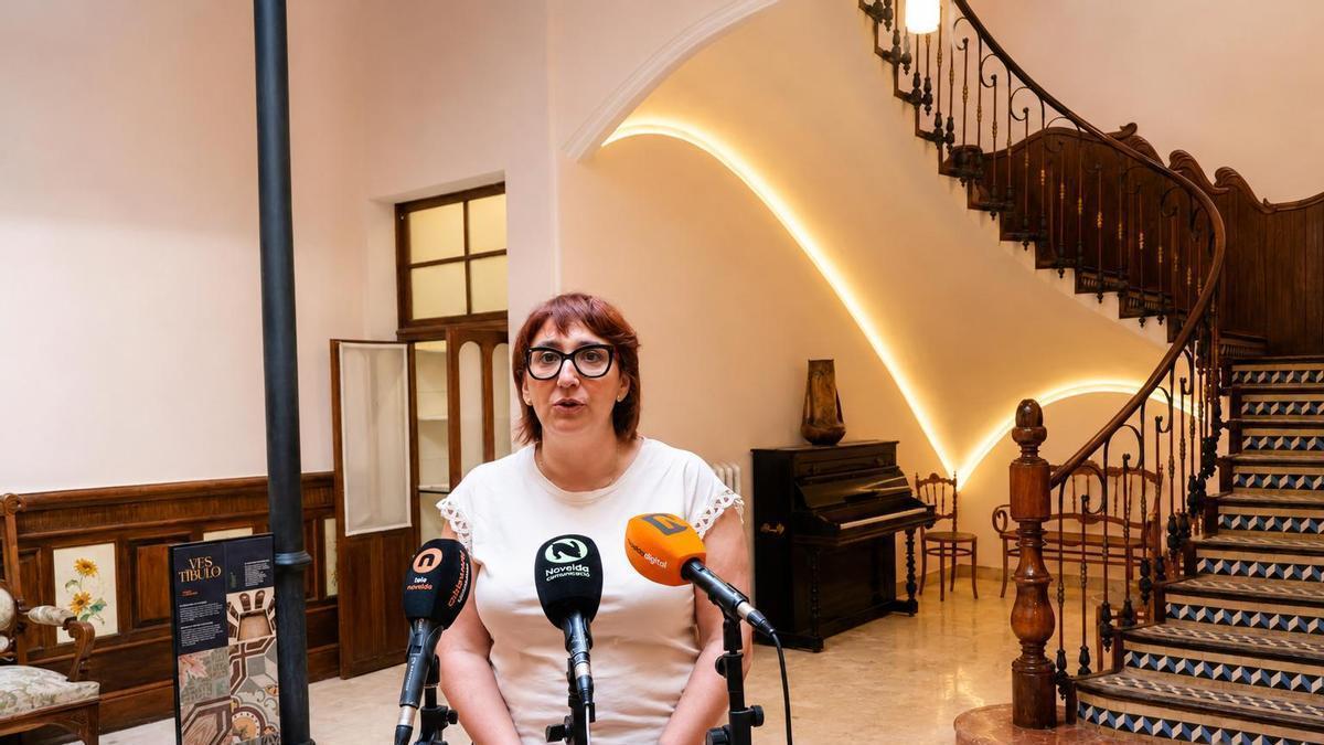La concejal de Cultura en el Museo de Modernismo de Novelda, que se inaugurará el 10 de junio