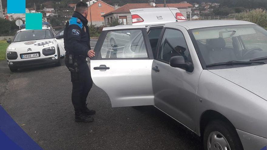 Un momento de la intervención policial de ayer.