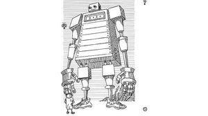 El ’doodle’ de Google sobre Stanislaw Lem, resolt.