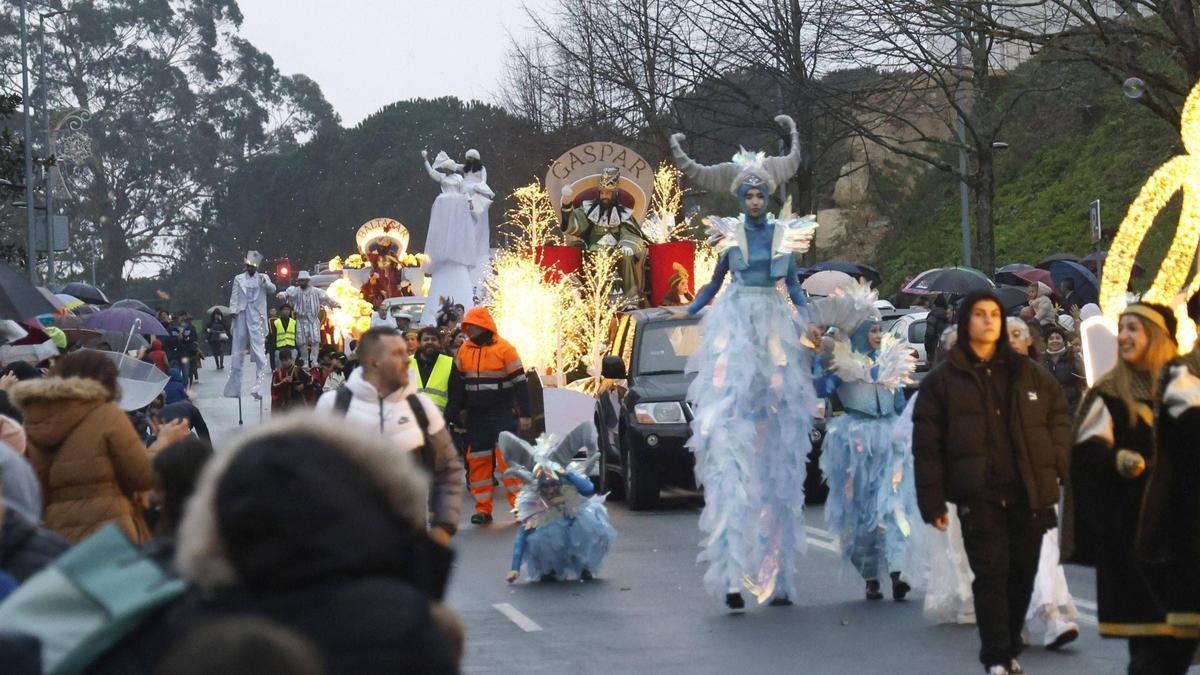 Cabalgata de Reyes el pasado año en Santiago