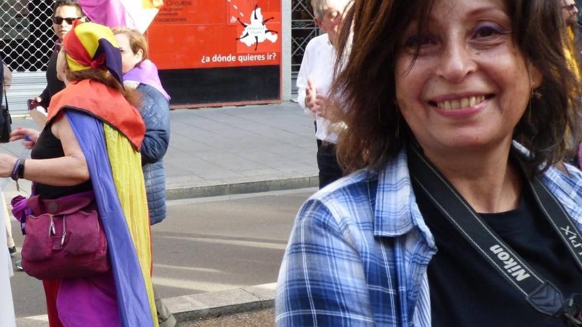 La presidenta del Ateneo Republicano de Zaragoza, Pilar Jodra.