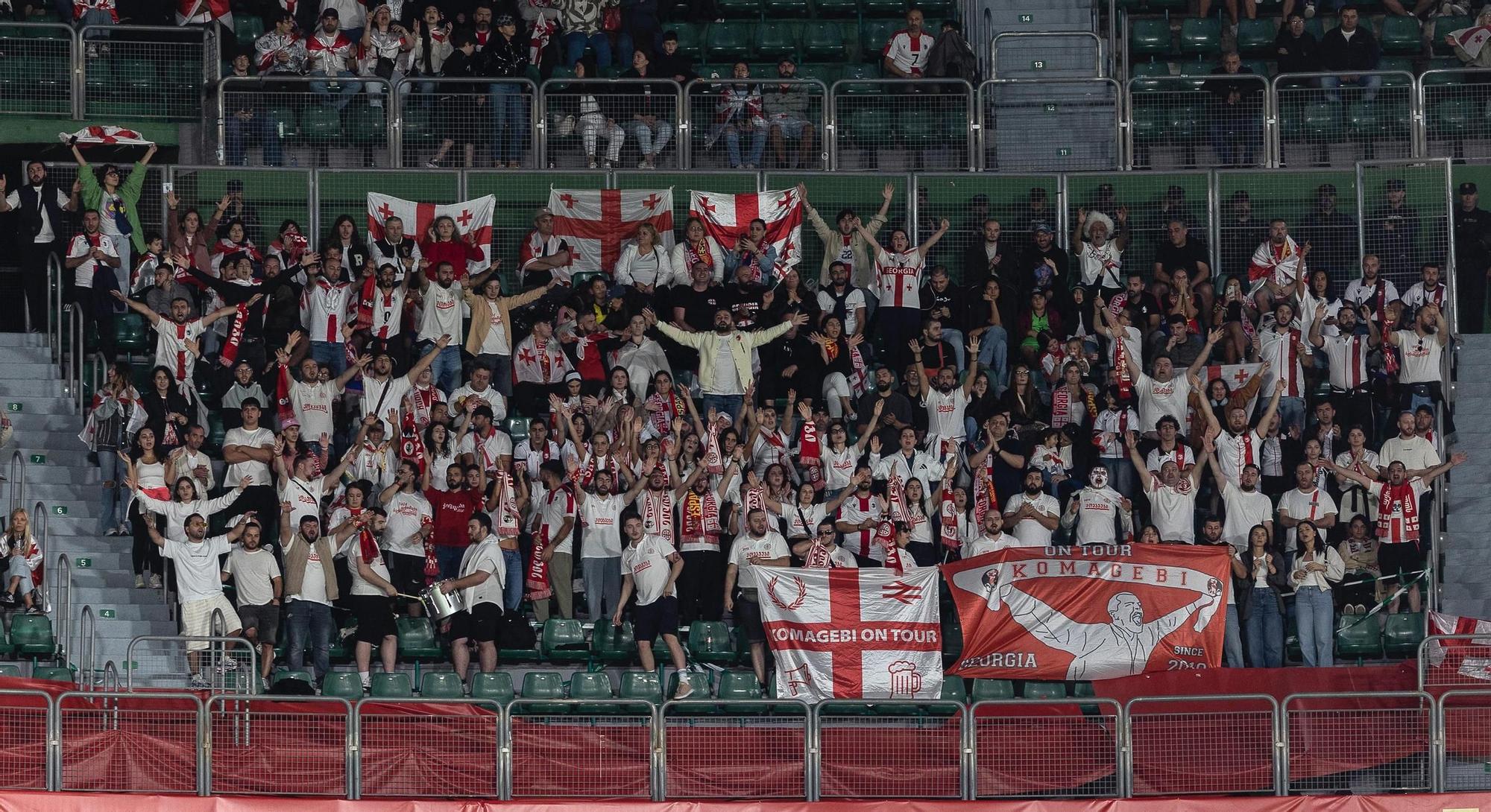 España - Georgia, en imágenes