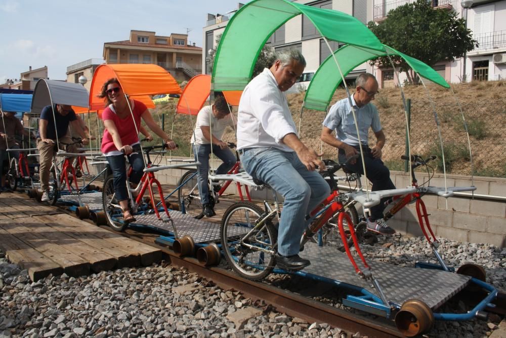 El nou Ecorail s''estrena com a motor turístic del Cardener