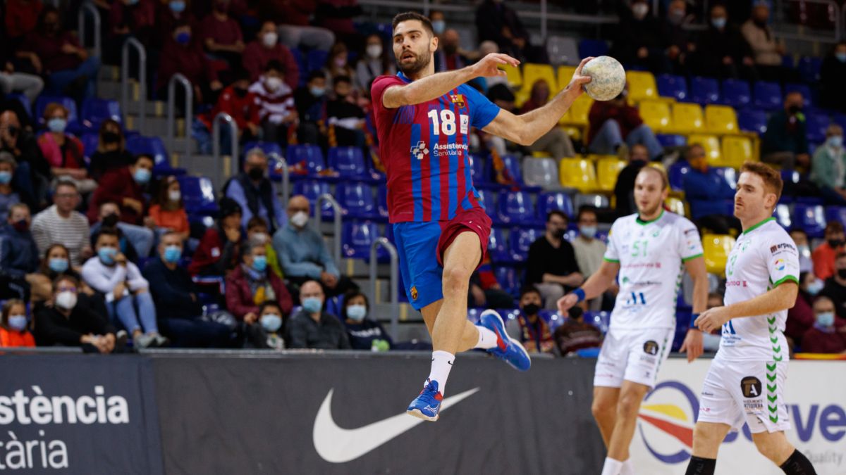 Blaz Janc, durante el partido ante el Antequera