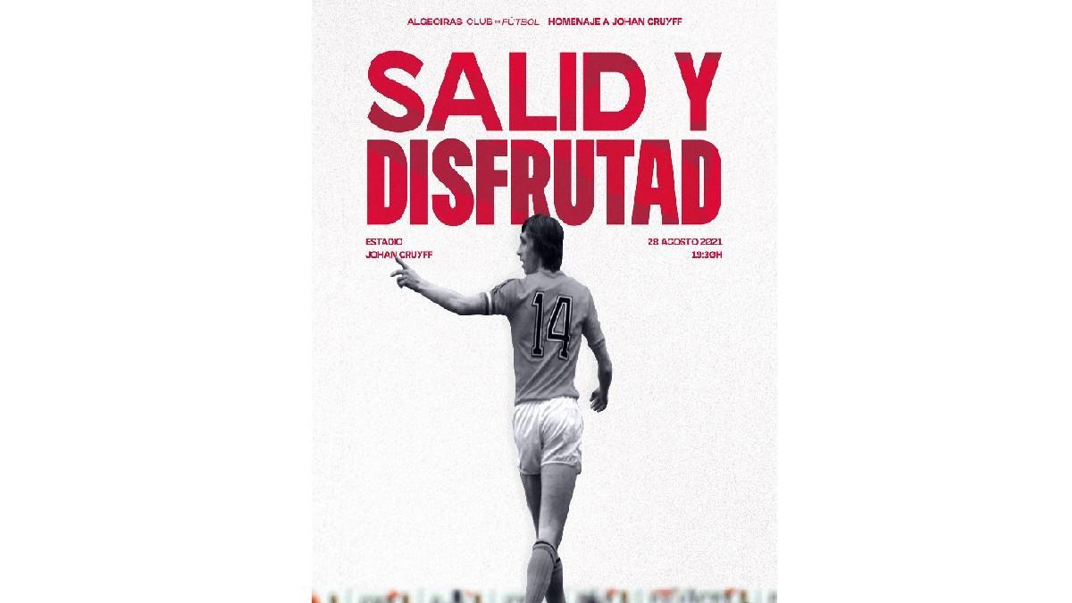El Algeciras homenaje a Cruyff antes de viajar a Barcelona
