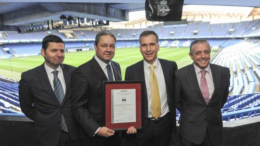 El Deportivo recibe el certificado Aenor de sistema de gestión