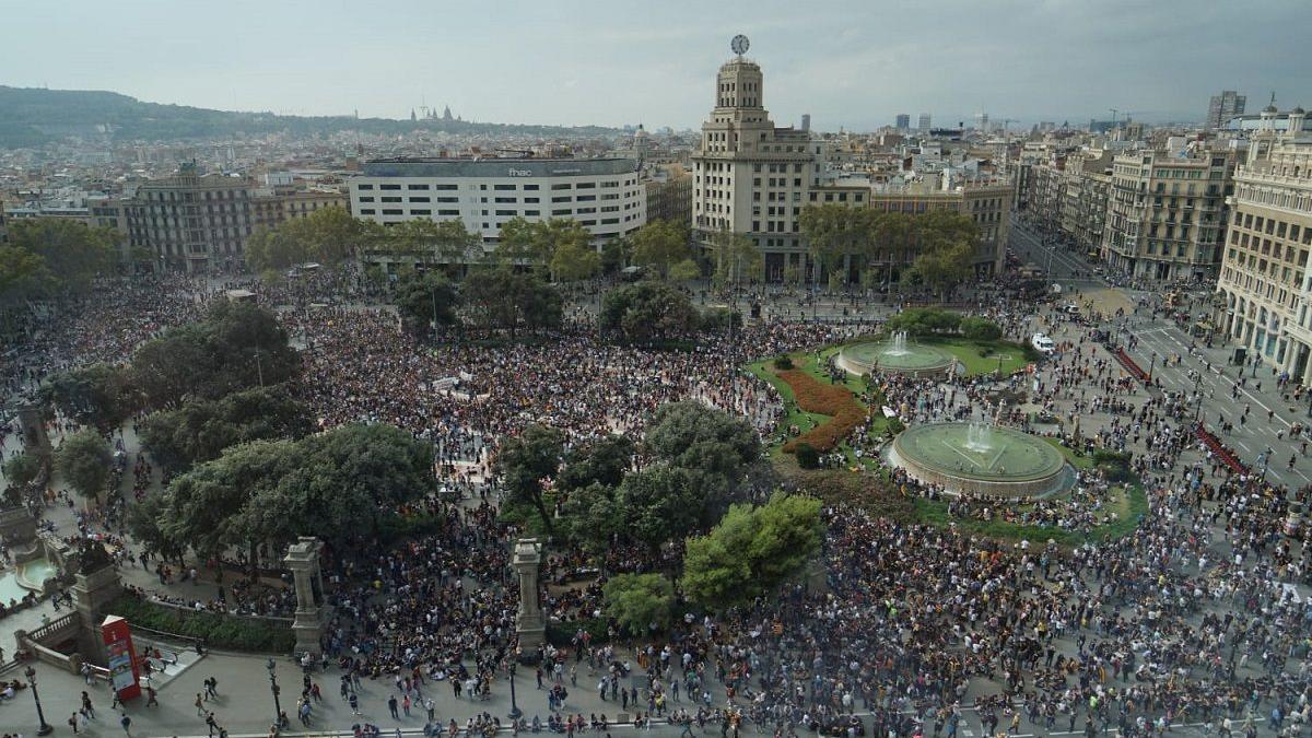 Sentencia del 'procés': Cortes de tráfico y manifestaciones en Barcelona
