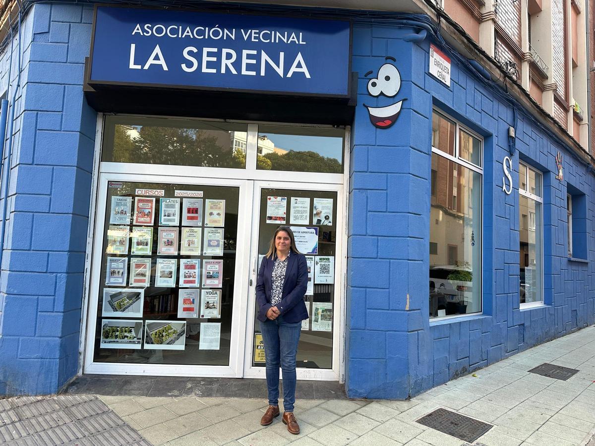 Arancha Sánchez, presidenta de la Asociación Vecinal La Serena.