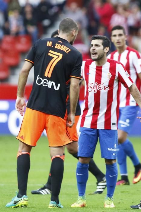 El partido entre el Sporting y el Valencia, en imágenes