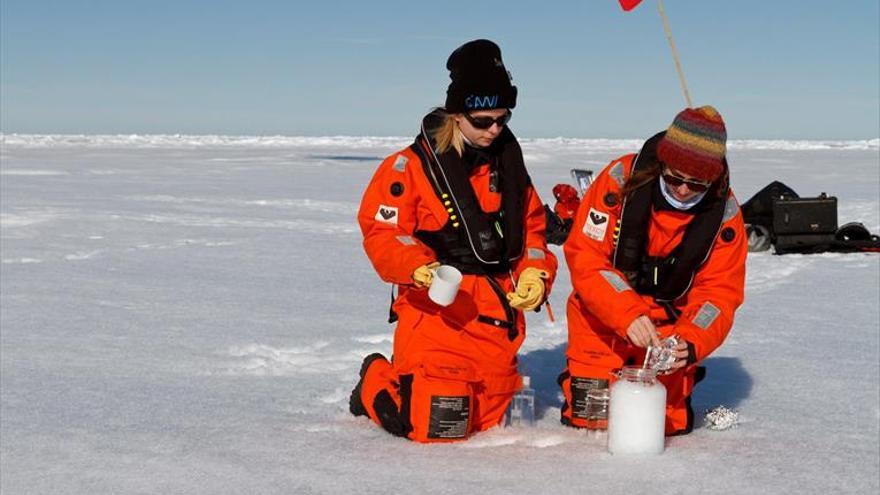 Hallados por primera vez microplásticos en el hielo del Ártico