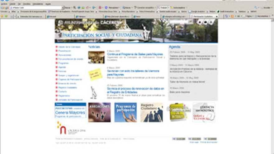 Cáceres estrena una web para la participación