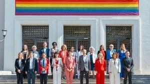 Fotografía de familia del Consejo Asesor de Brecha de Género, celebrado el 1 de julio.