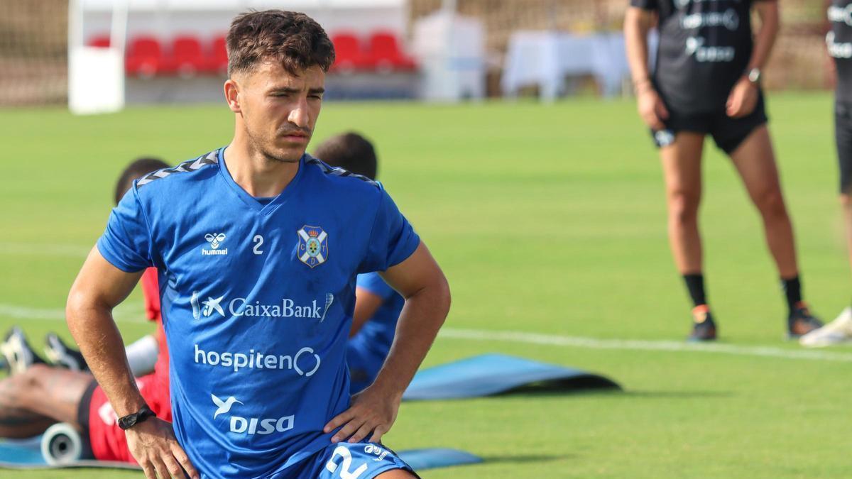 Aitor Buñuel, durante un entrenamiento.