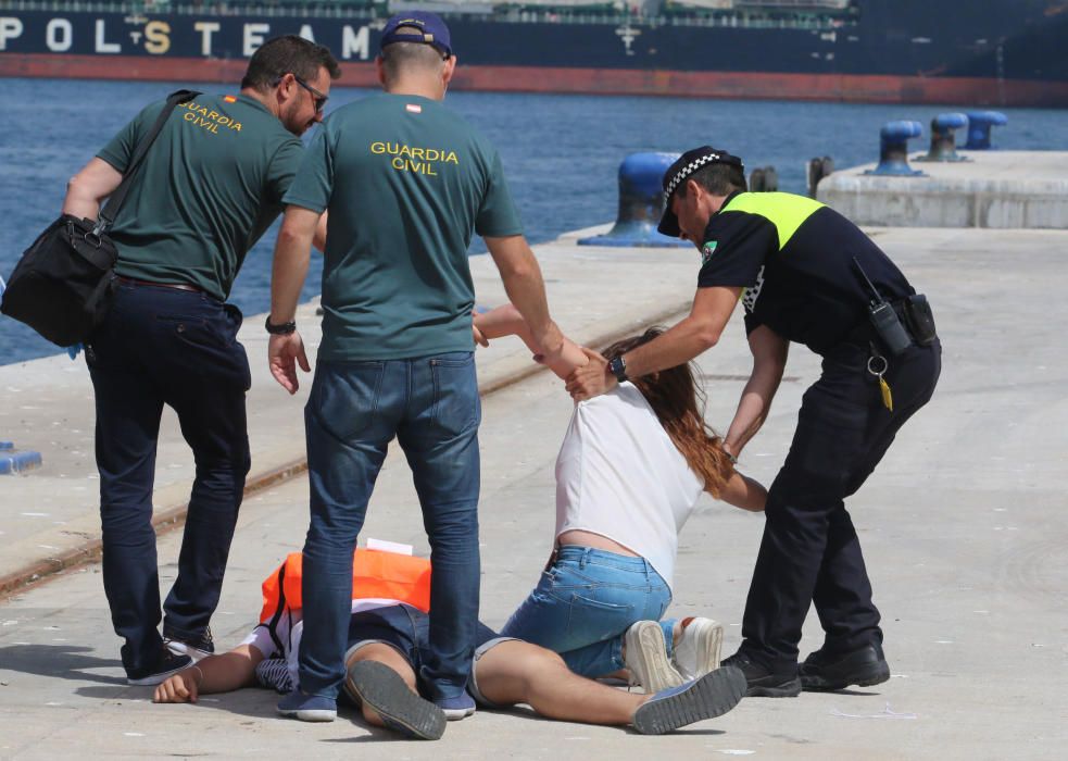 Simulacro de accidente aéreo en Málaga