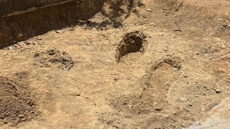 Documentan nuevos restos humanos en otro tramo de la excavación arqueológica de la avenida de Huelva de Badajoz