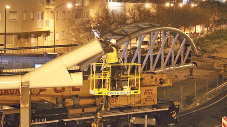 Las obras del nuevo puente de la vía de cintura concluirán la próxima semana.