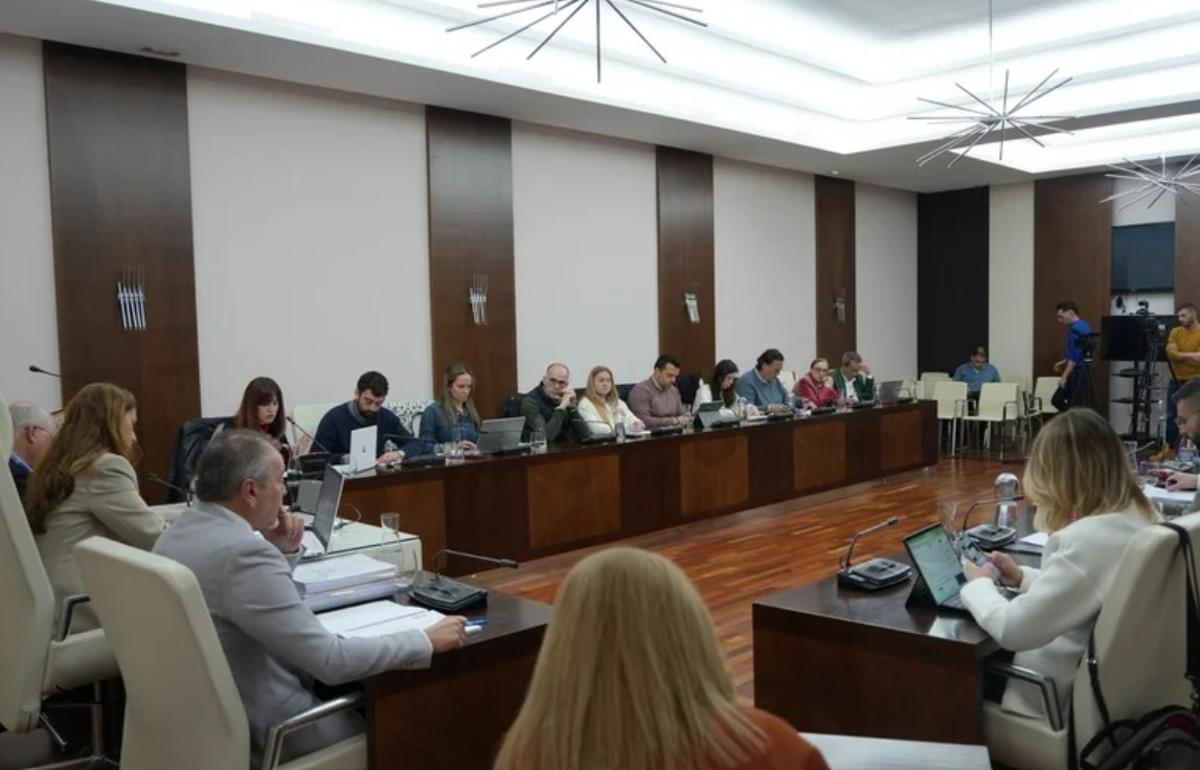 Celebración del pleno ordinario del mes de febrero de este miércoles en Villanueva de la Serena.