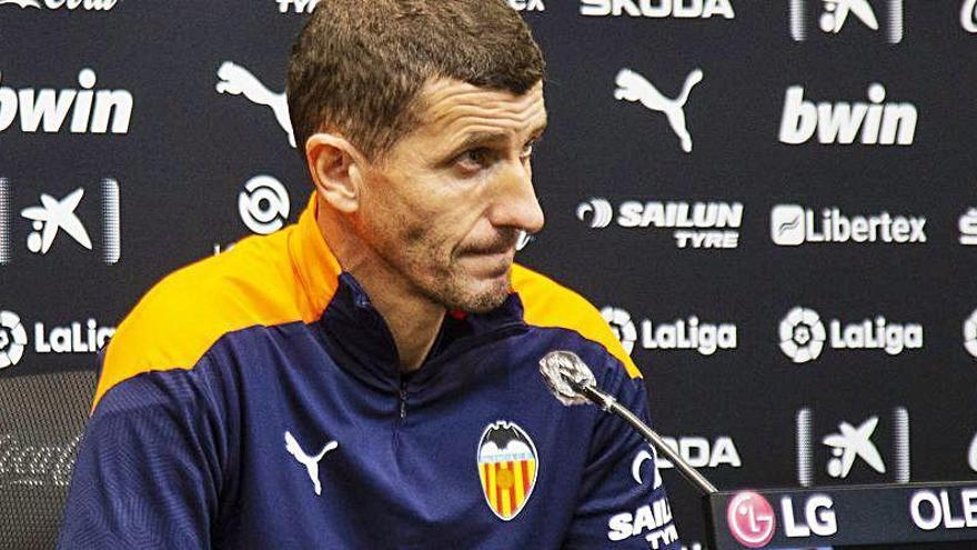 Javi Gracia, en rueda de prensa