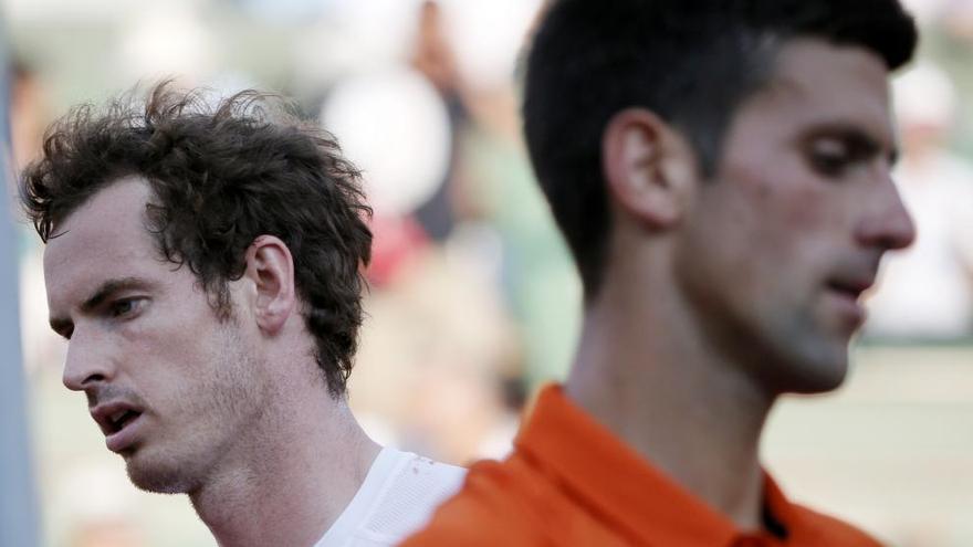 Djokovic y Murray, durante el partido.