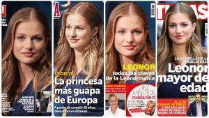 La princesa Leonor acapara todas las miradas en las portadas de hoy, 25 de octubre