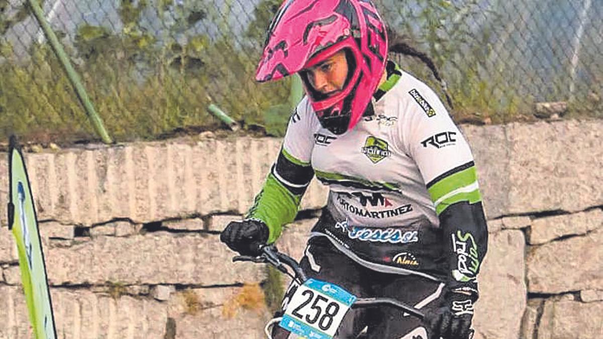 Alba Fernández, durante una competición.