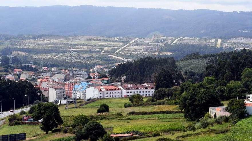 Vista del polígono de Morás, ubicado en Arteixo.