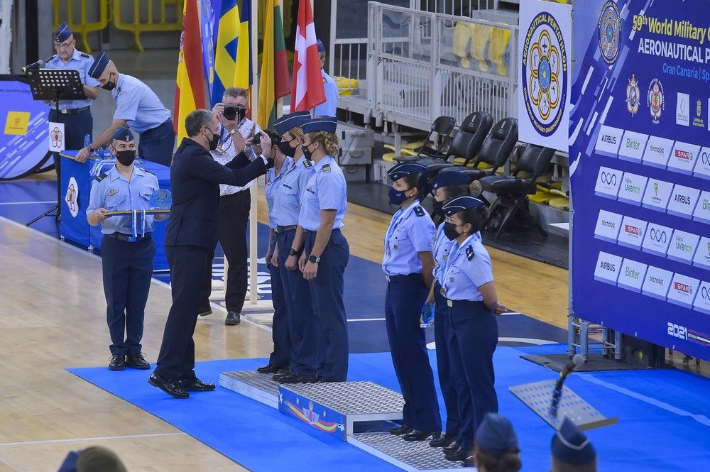 Ceremonia de clausura del Mundial de pentathlon aeronáutico