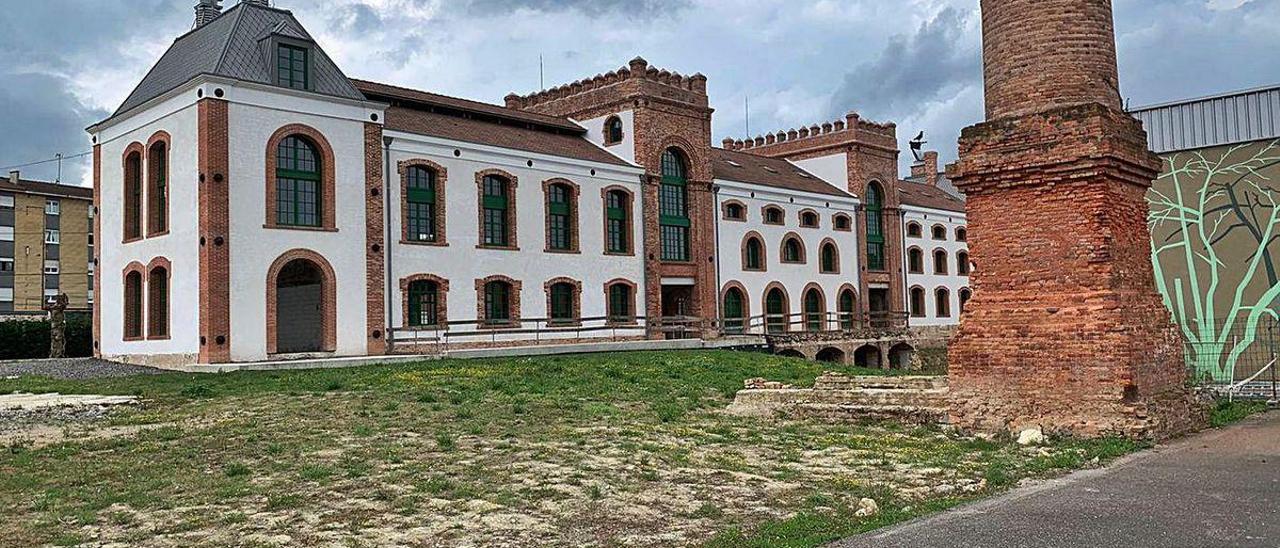 Aspecto actual del edificio histórico del Águila Negra, en Colloto.