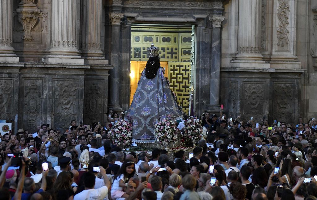 Bajada de la Virgen de la Fuensanta desde su Santuario hasta el templo catedralicio de Murcia