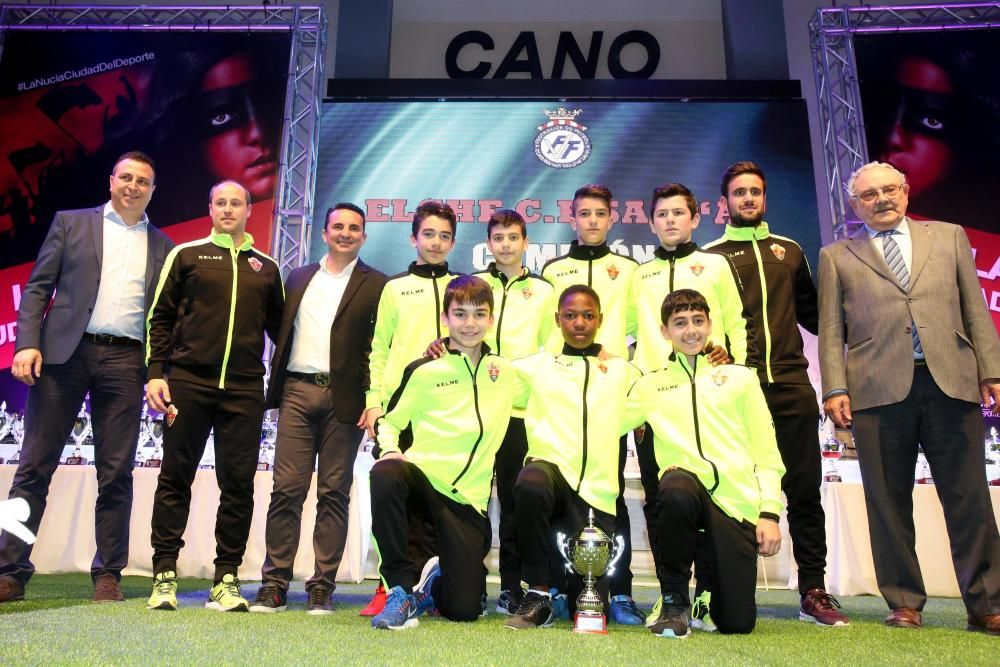 170 equipos premiados en la Gala del Fútbol Base Provincial en La Nucía