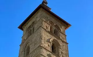 La torre de la iglesia de Castroverde recobra su esplendor