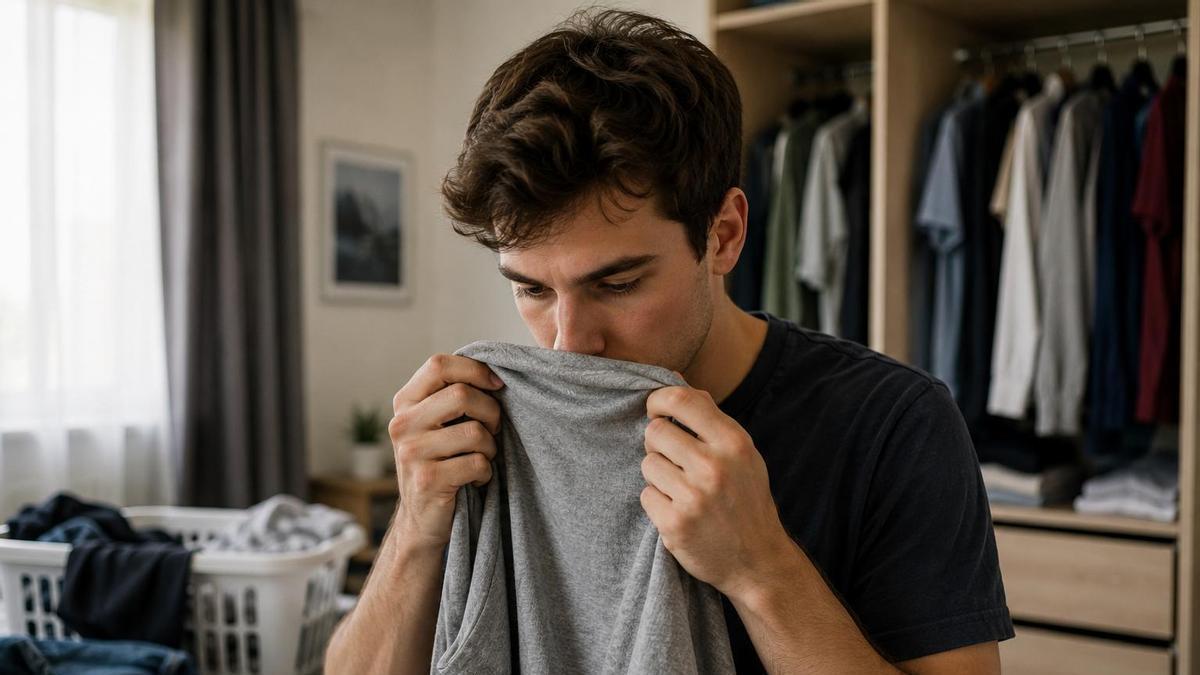 La psicología dice que la persona que huele la ropa para decidir si aún se puede usar no es necesariamente descuidada