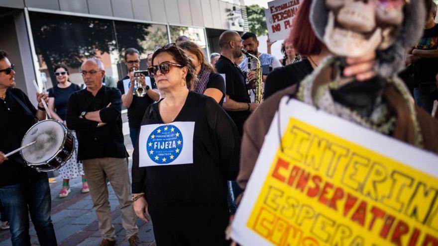 Protestas del profesorado de los conservatorios en Tenerife. | | ANDRÉS GUTIÉRREZ