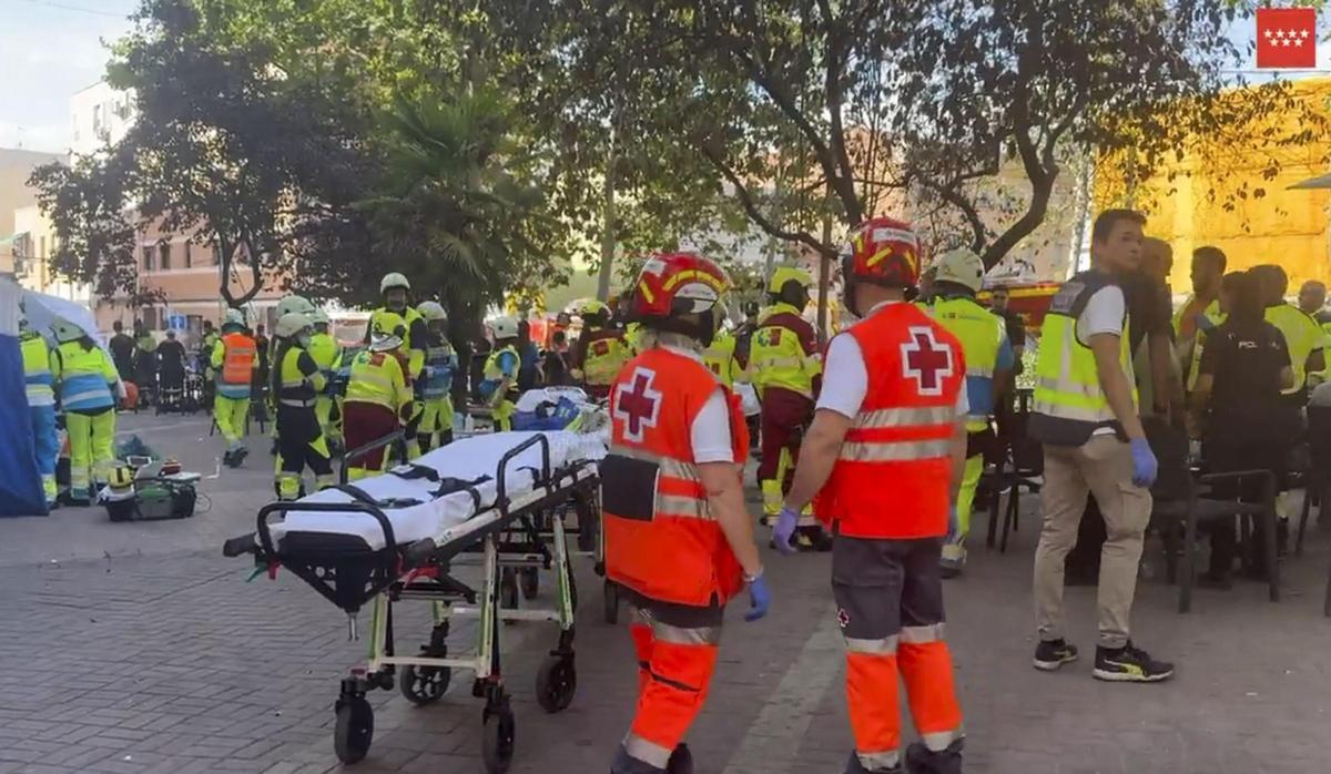 Explosión de gas en un bar en Vallecas deja un fallecido y 25 heridos