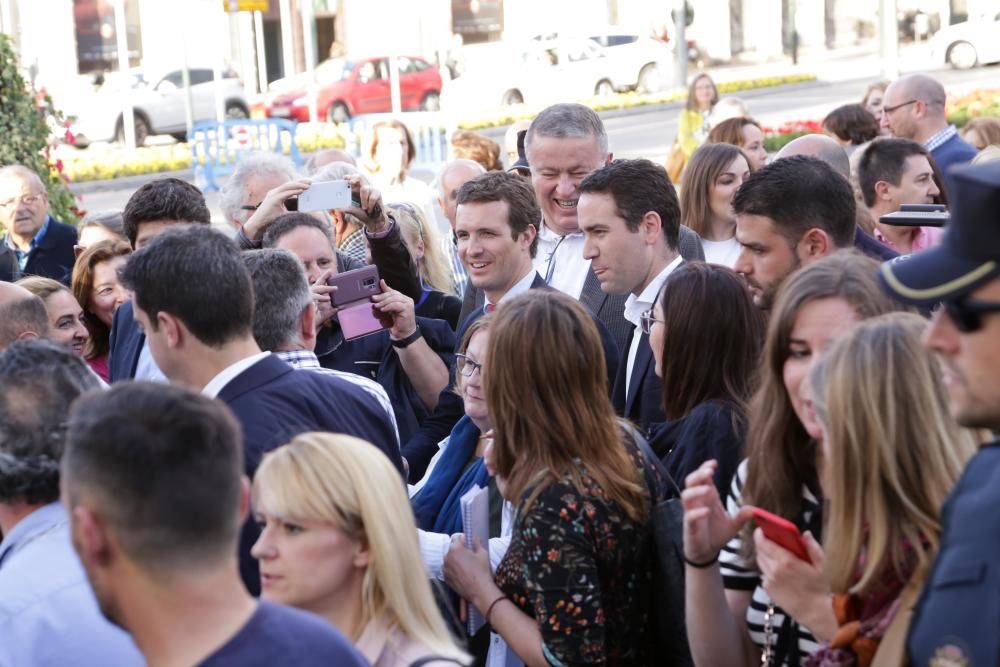 Pablo Casado visita Murcia un día antes del cierre de campaña