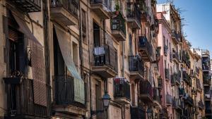 Zona proclive a las infraviviendas en el barrio del Raval de Barcelona.
