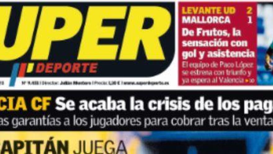 Esta es la portada de SUPER de este viernes