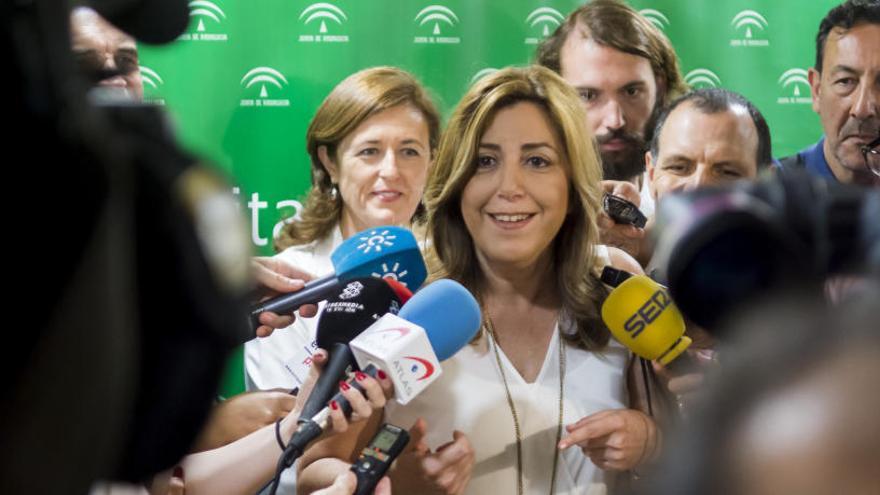 Susana Díaz, este viernes en Sevilla.